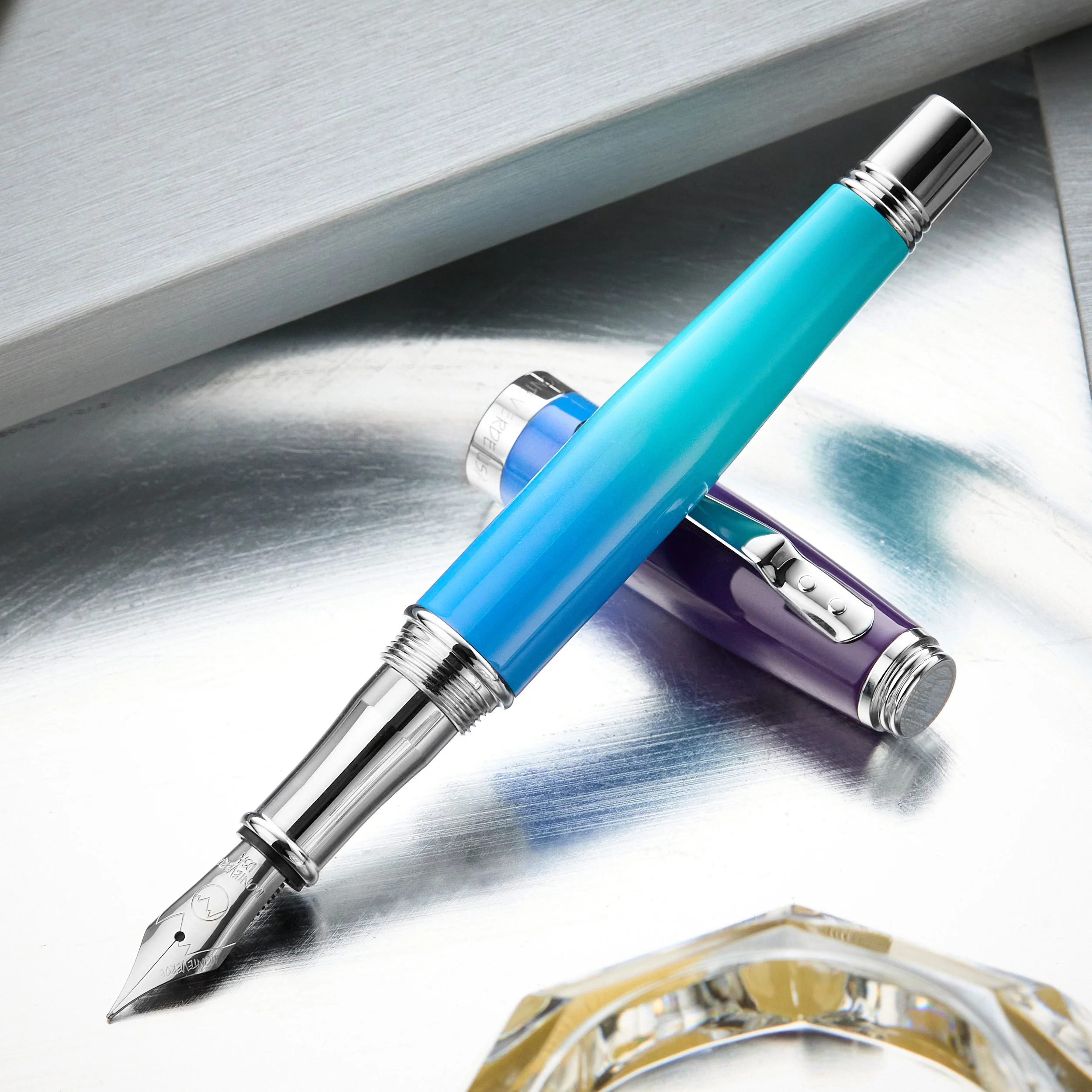 Monteverde Invincia Deluxe Fountain Pen - Twilight Ombré (Special Edition) - Image 2