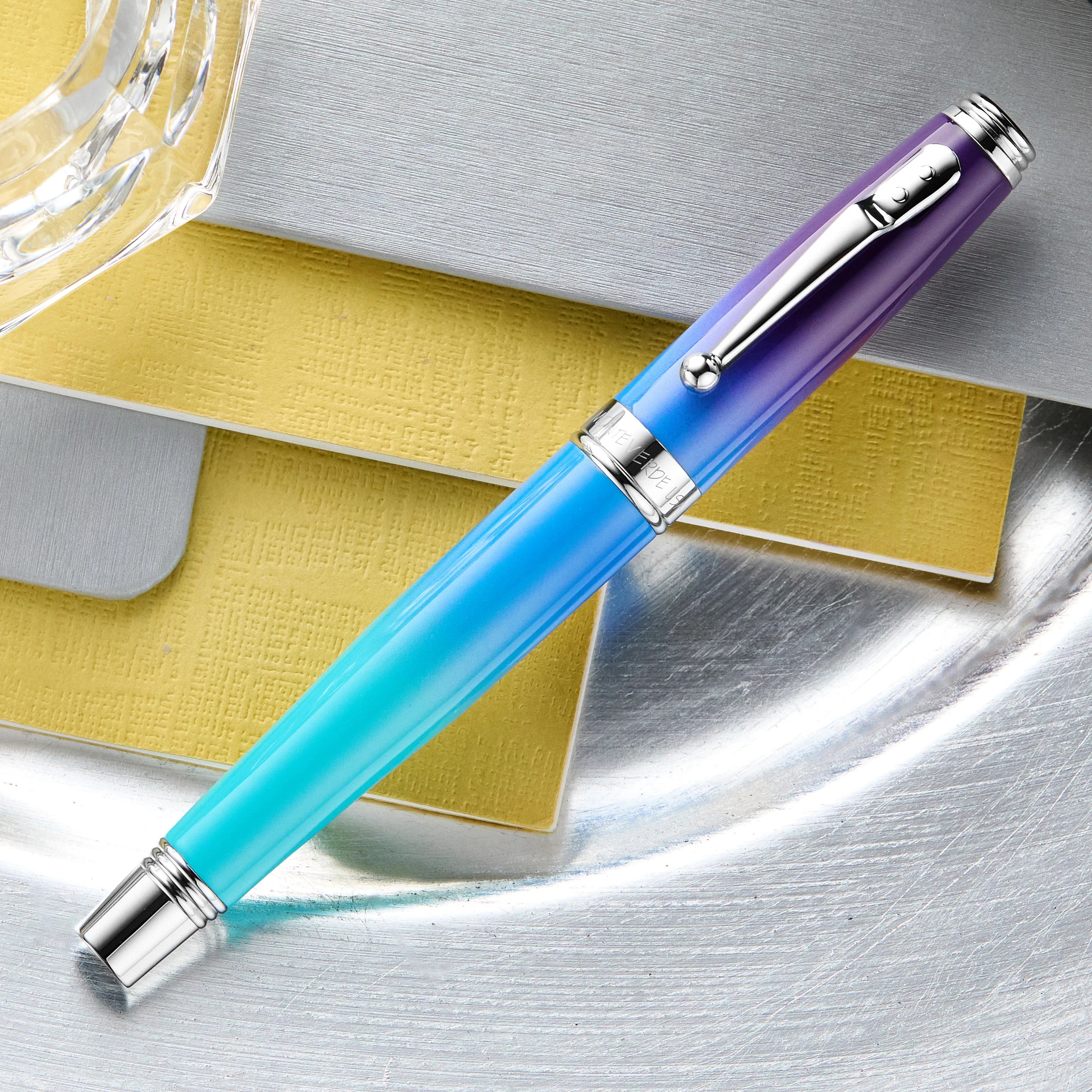 Monteverde Invincia Deluxe Fountain Pen - Twilight Ombré (Special Edition) - Image 3