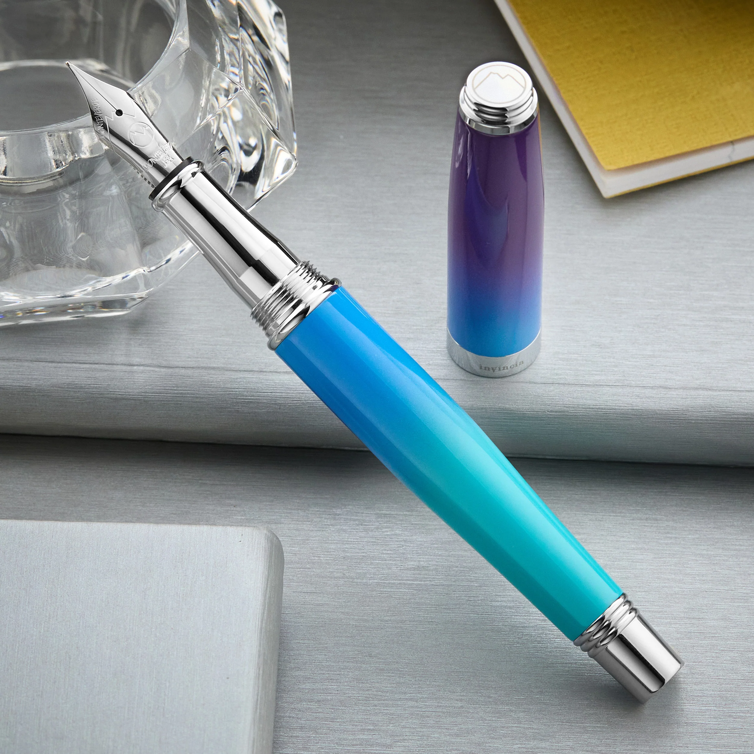 Monteverde Invincia Deluxe Fountain Pen - Twilight Ombré (Special Edition) - Image 6