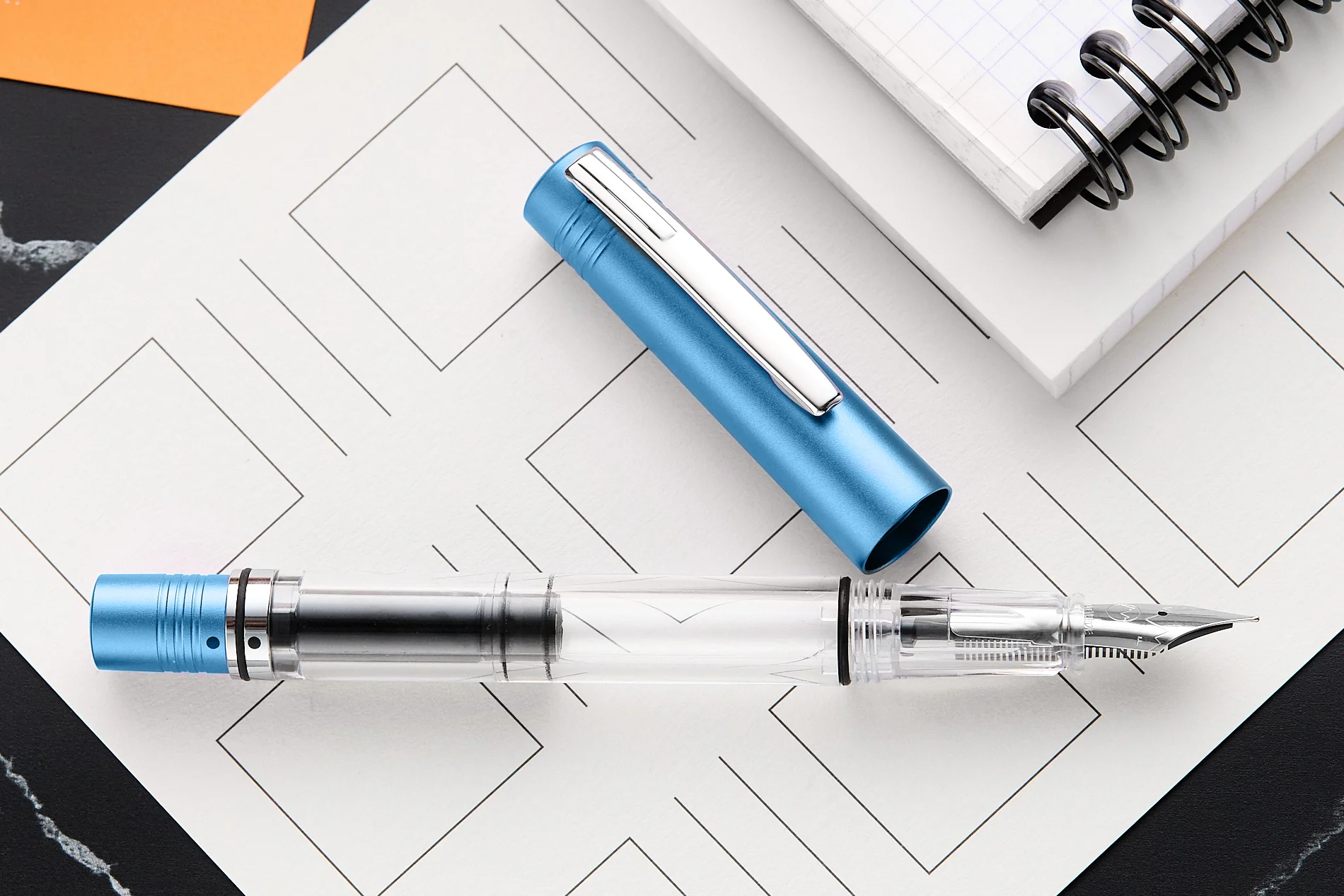 Monteverde MP1 Collectible Fountain Pen - Bright Blue - Image 7