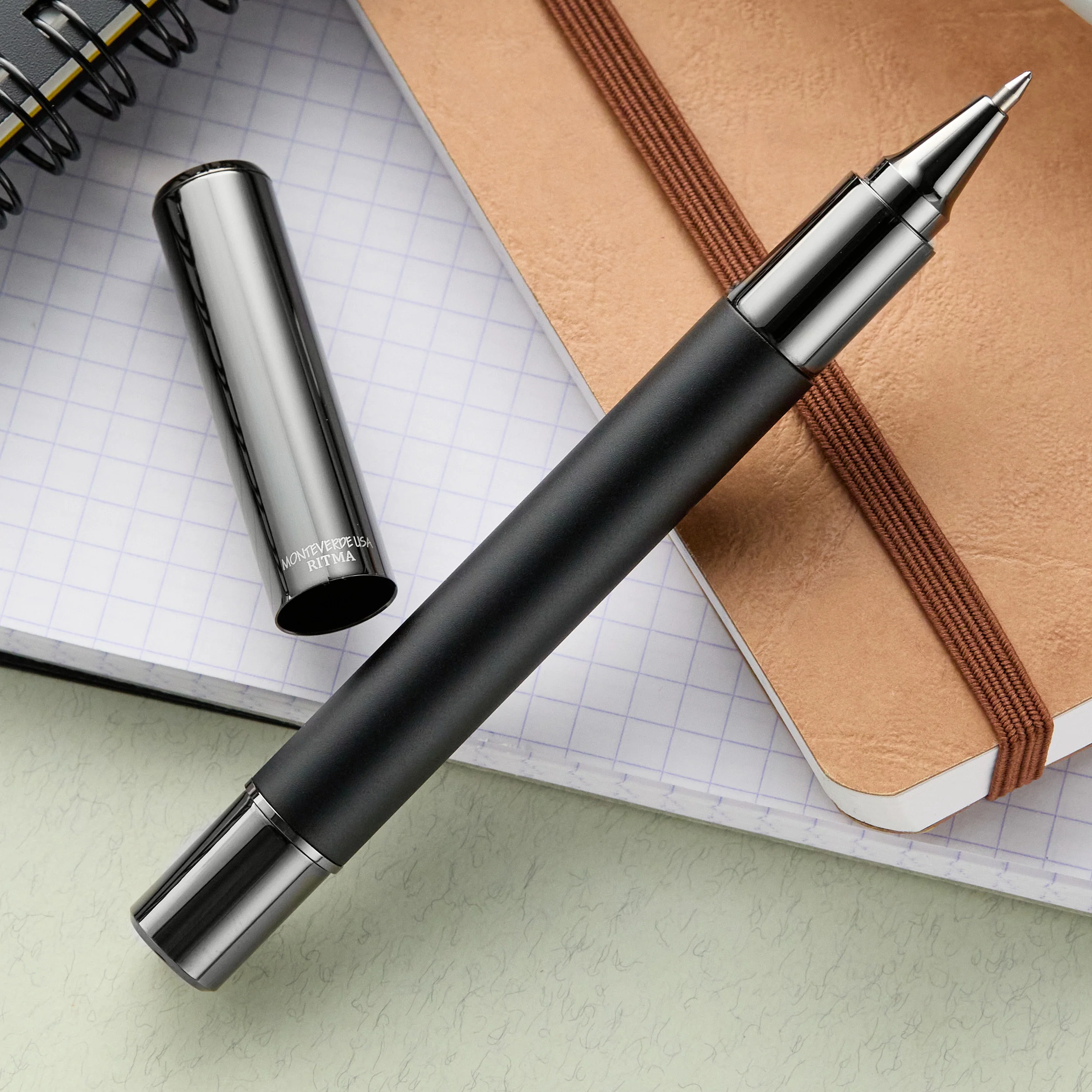 Monteverde Ritma Gel Rollerball Pen - Black - Image 4