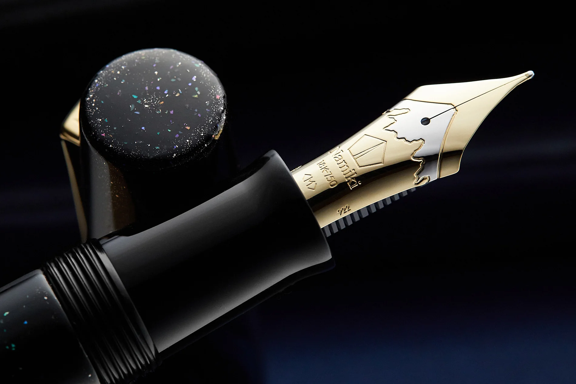 Namiki Aya Maki-e Fountain Pen - Seiryu Blue - Image 4