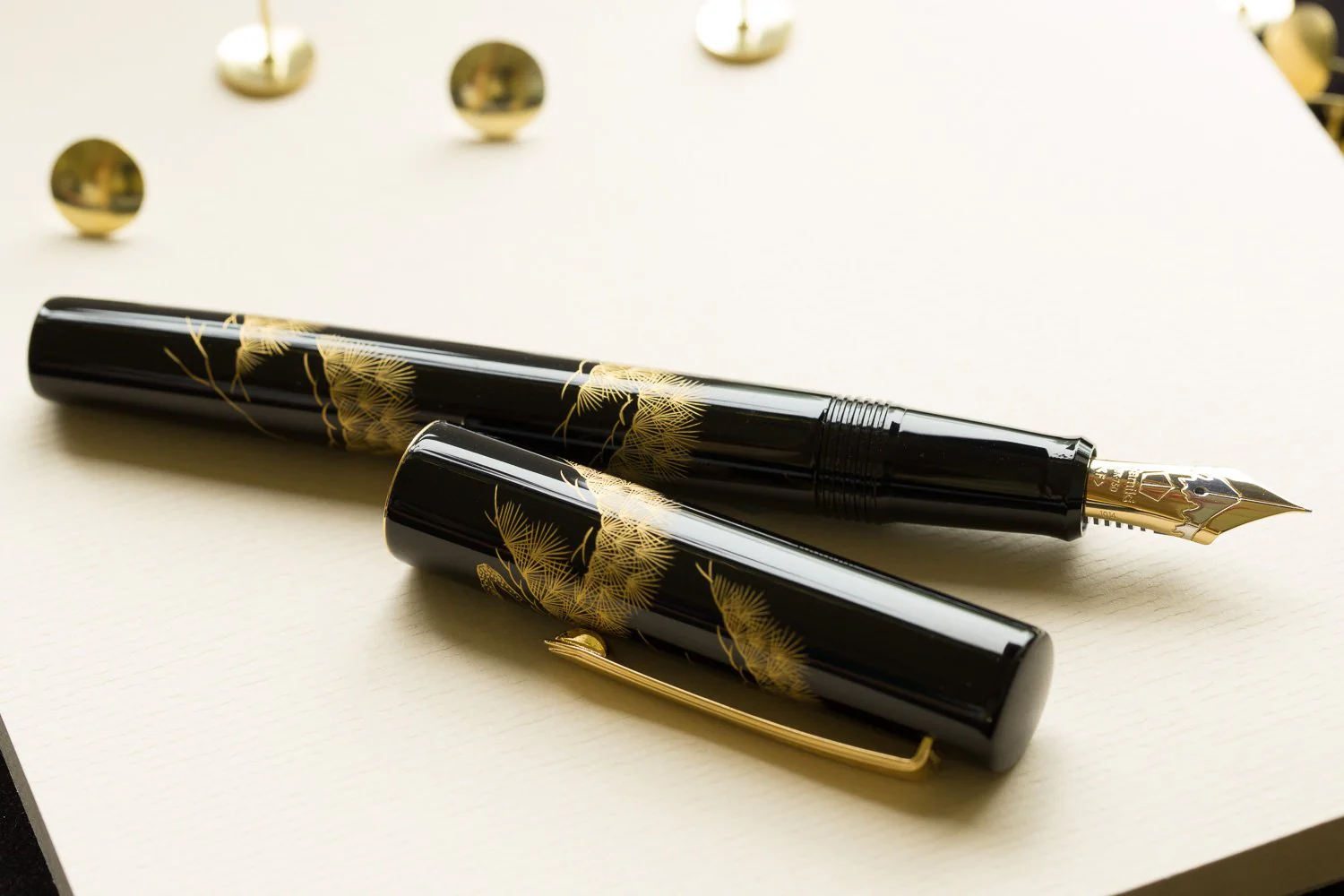 Namiki Chinkin Fountain Pen - Pine Tree - Image 3
