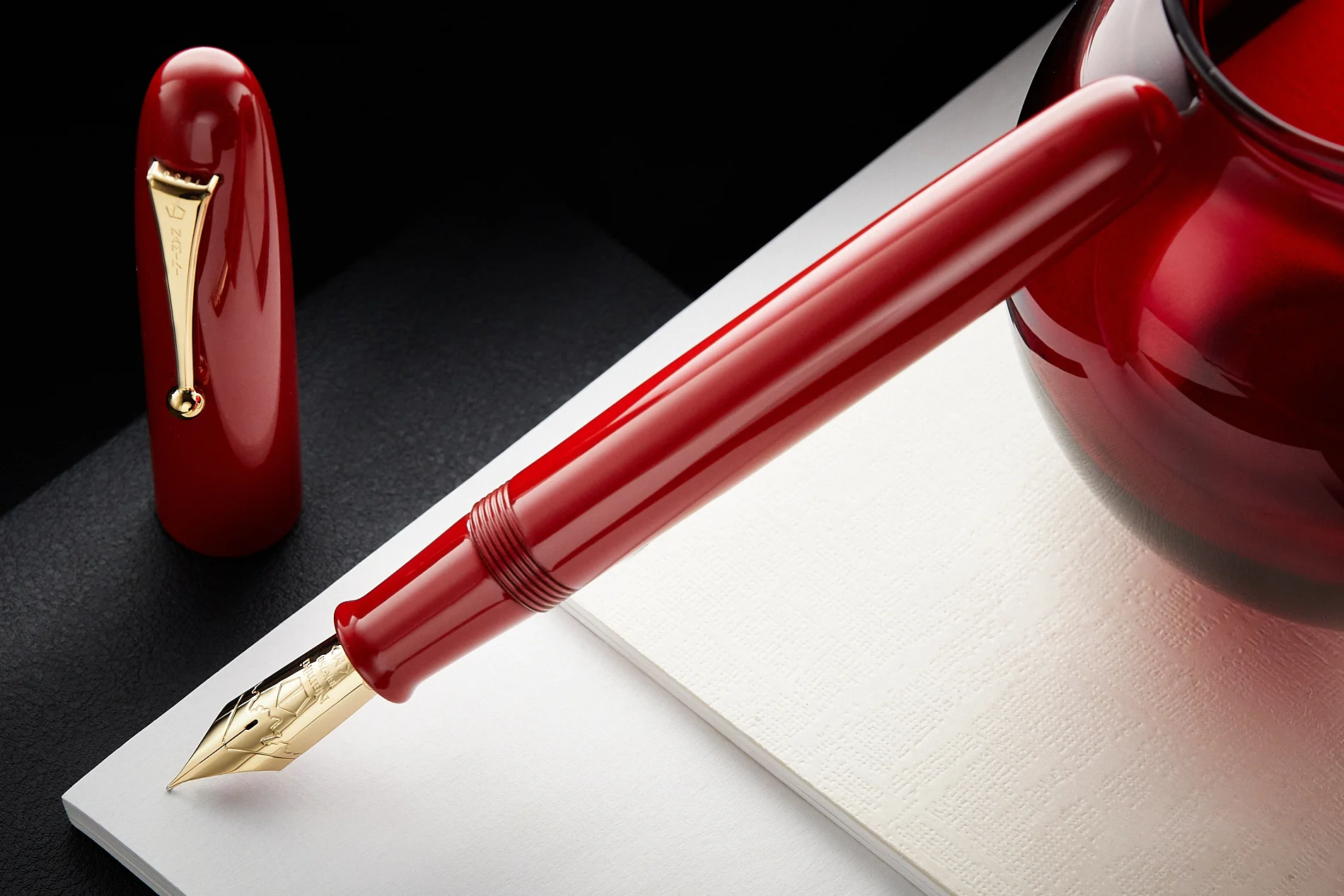 Namiki Emperor Urushi Fountain Pen - Vermillion - Image 6