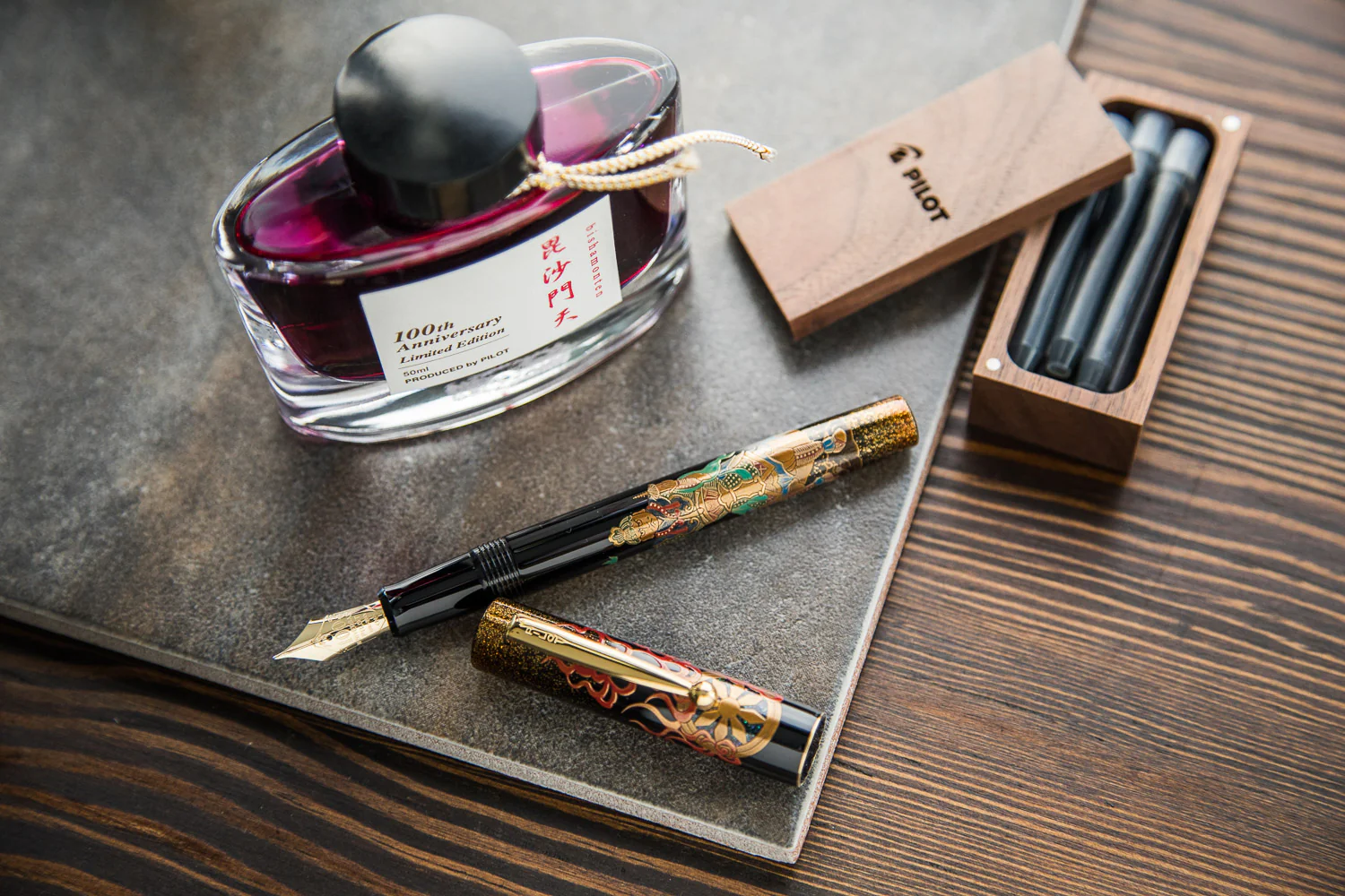 Namiki Yukari Fountain Pen - Seven Gods Bishamon-ten (100th Anniversary Limited Edition) - Image 4