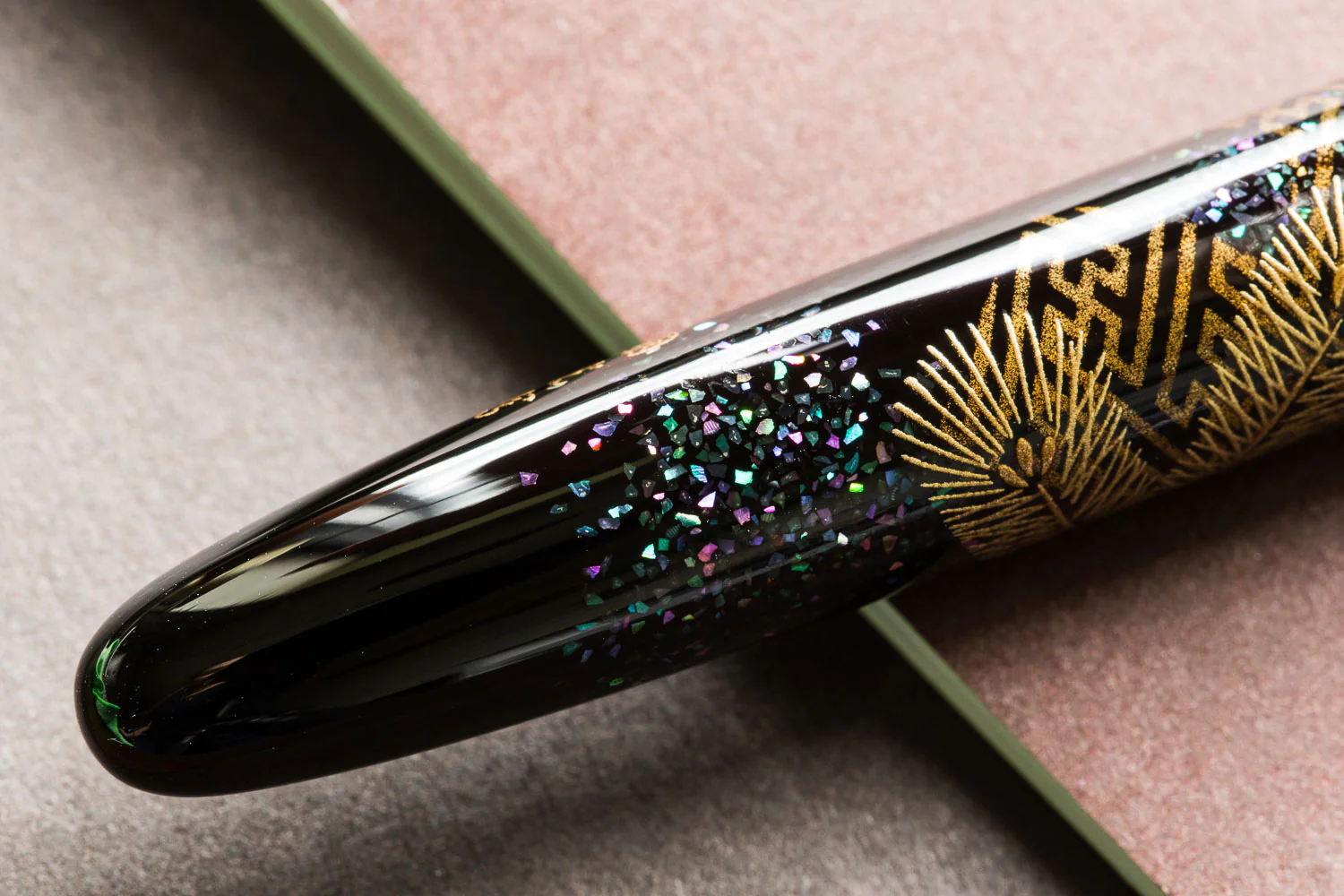 Namiki Yukari Maki-e Fountain Pen - Pine Needles - Image 4