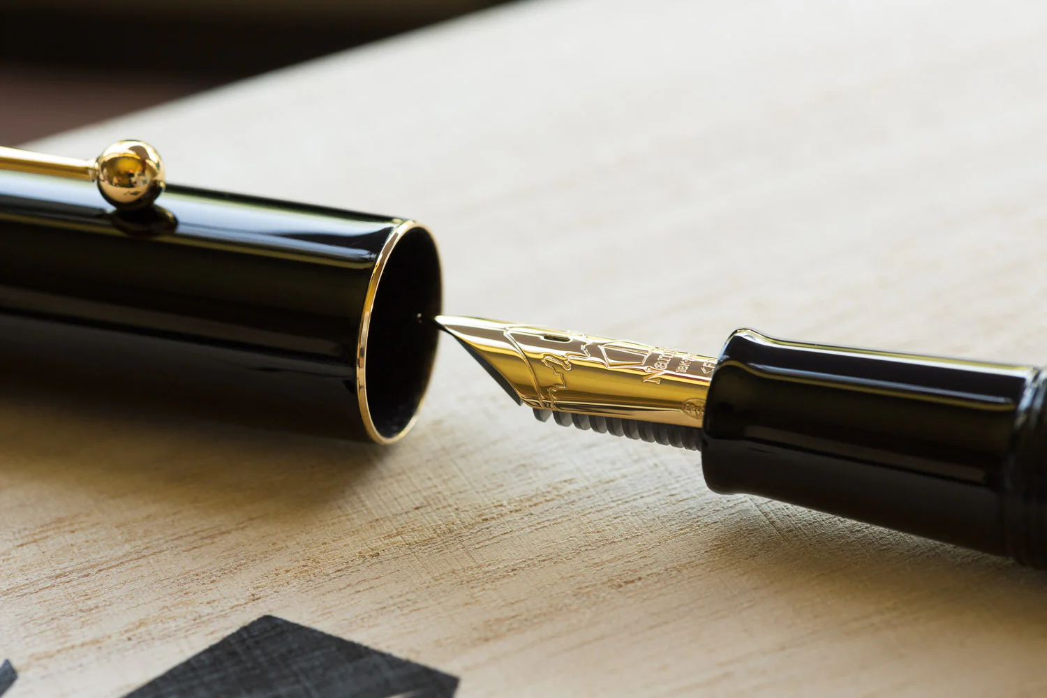 Namiki Yukari Royale Urushi Fountain Pen - Black - Image 7