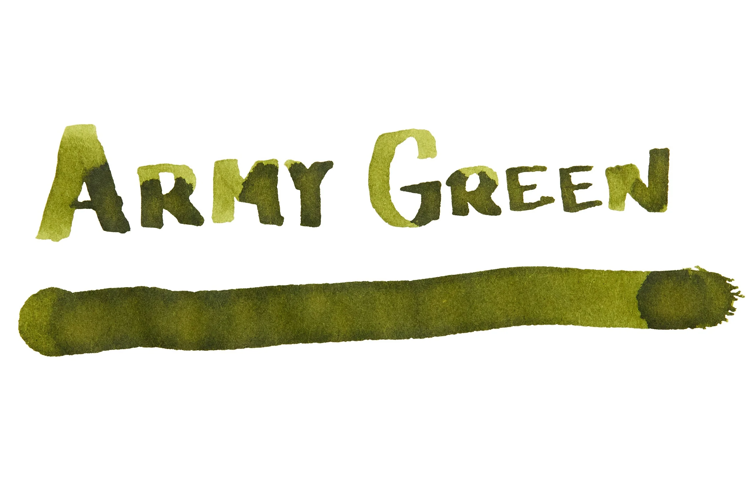 Noodler's Army Green - Ink Sample - Image 7