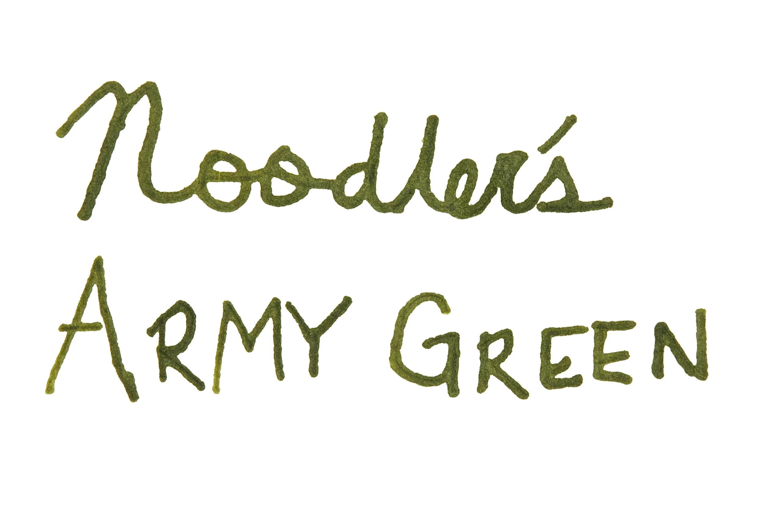 Noodler's Army Green - Ink Sample - Image 3