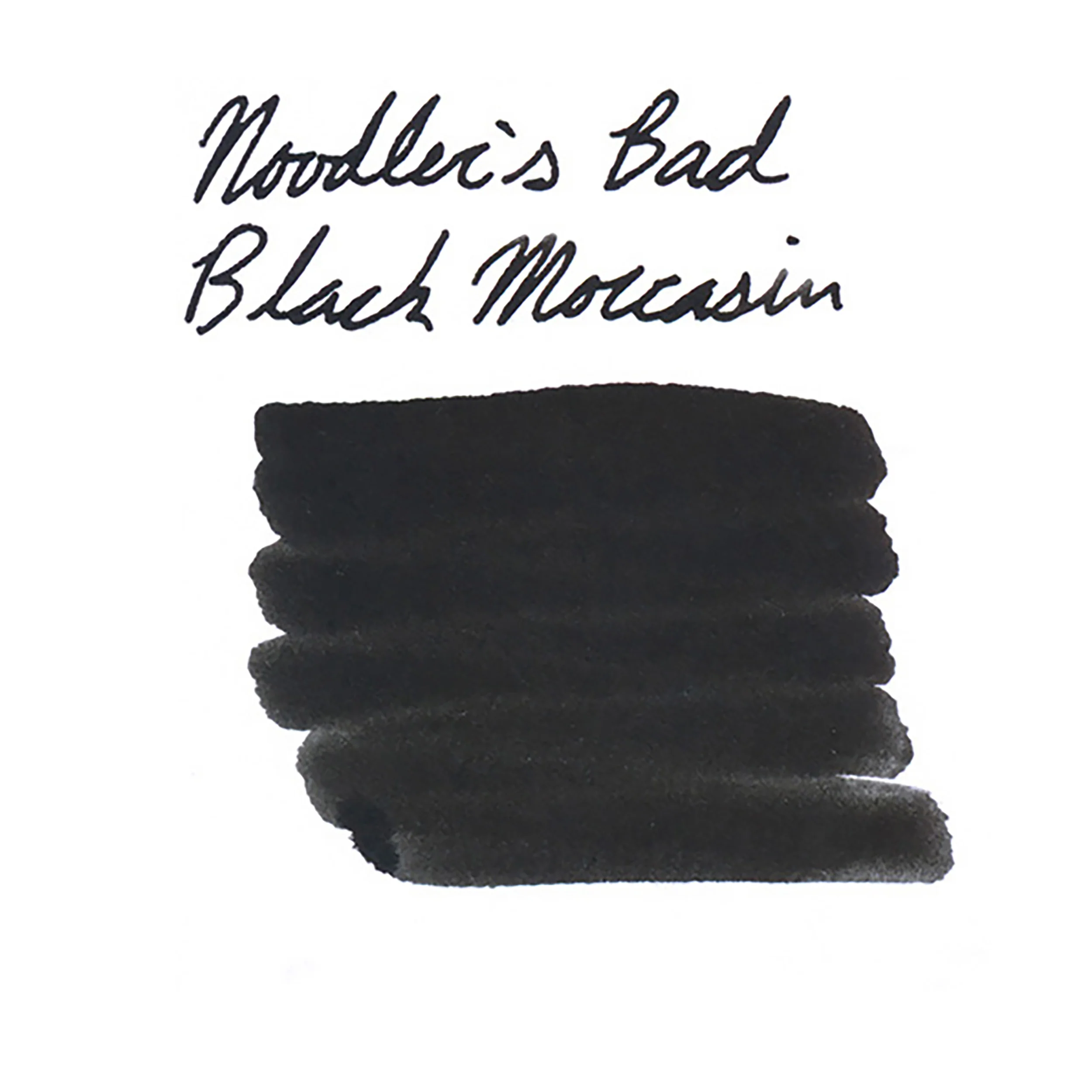 Noodler's Bad Black Moccasin - Ink Sample