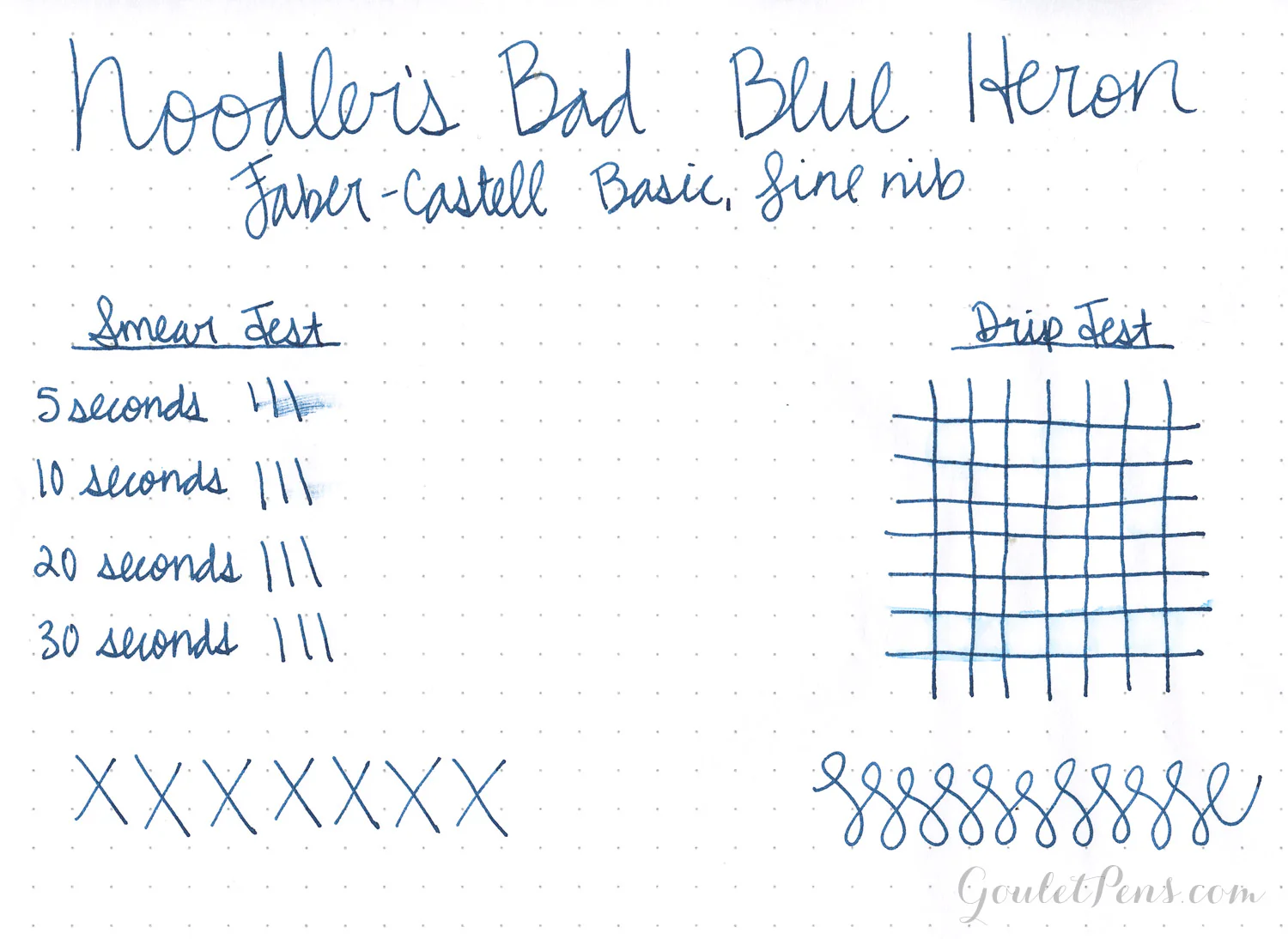 Noodler's Bad Blue Heron - Ink Sample - Image 2