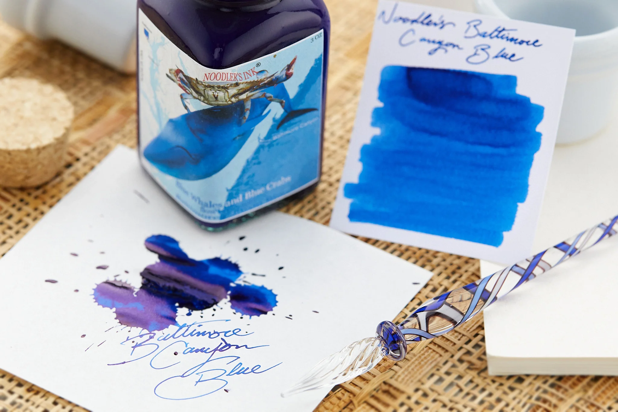 Noodler's Baltimore Canyon Blue - Ink Sample - Image 2