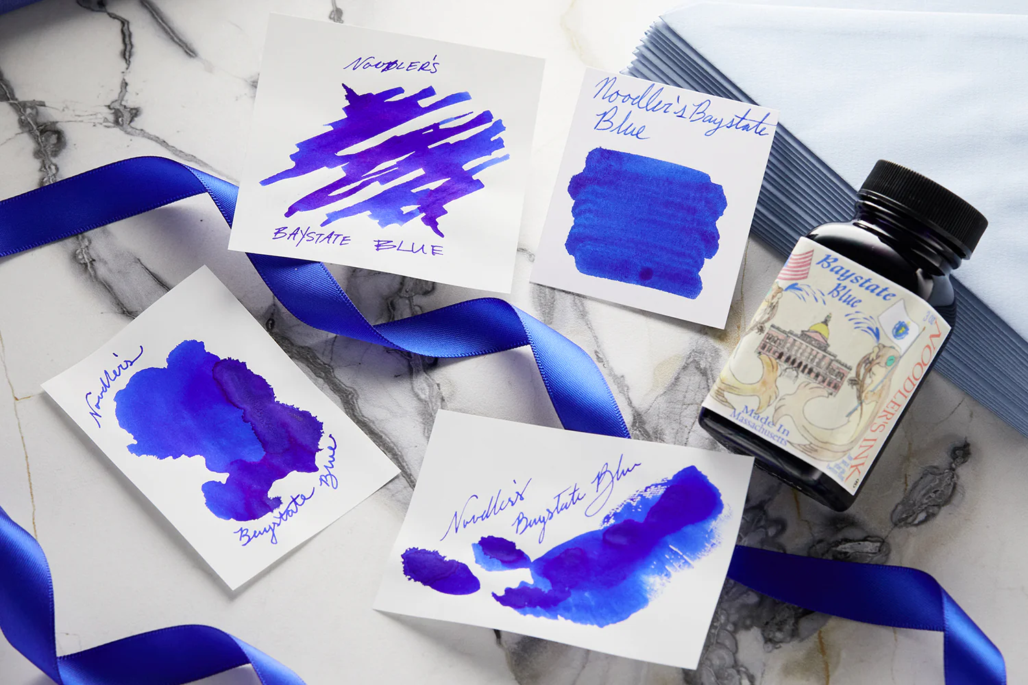 Noodler's Baystate Blue - Ink Sample - Image 6
