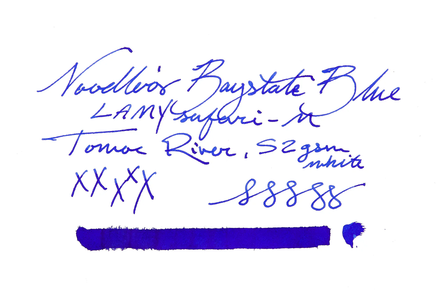 Noodler's Baystate Blue - 4.5oz Bottled Ink with Free Charlie Pen - Image 6
