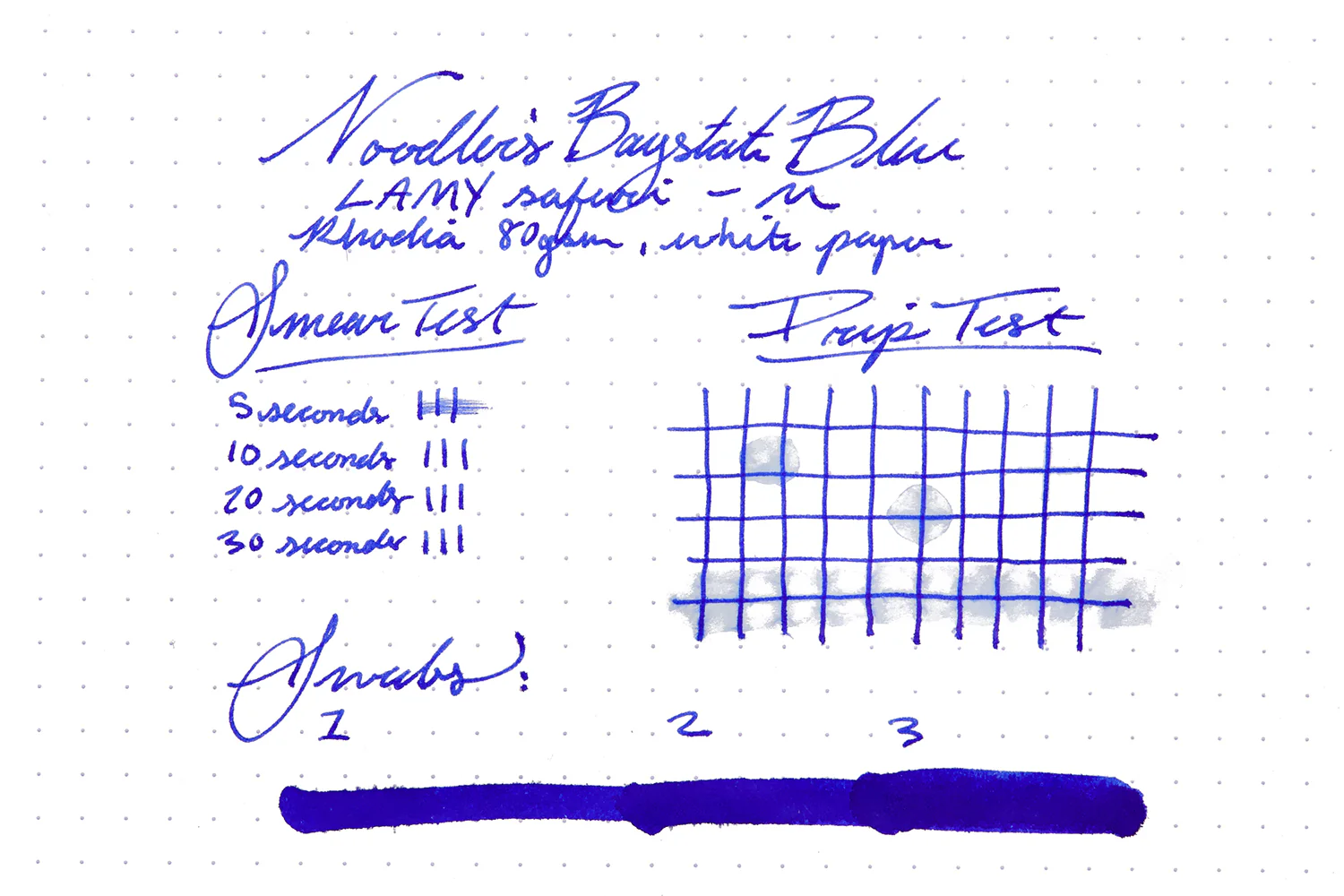 Noodler's Baystate Blue - 4.5oz Bottled Ink with Free Charlie Pen - Image 7