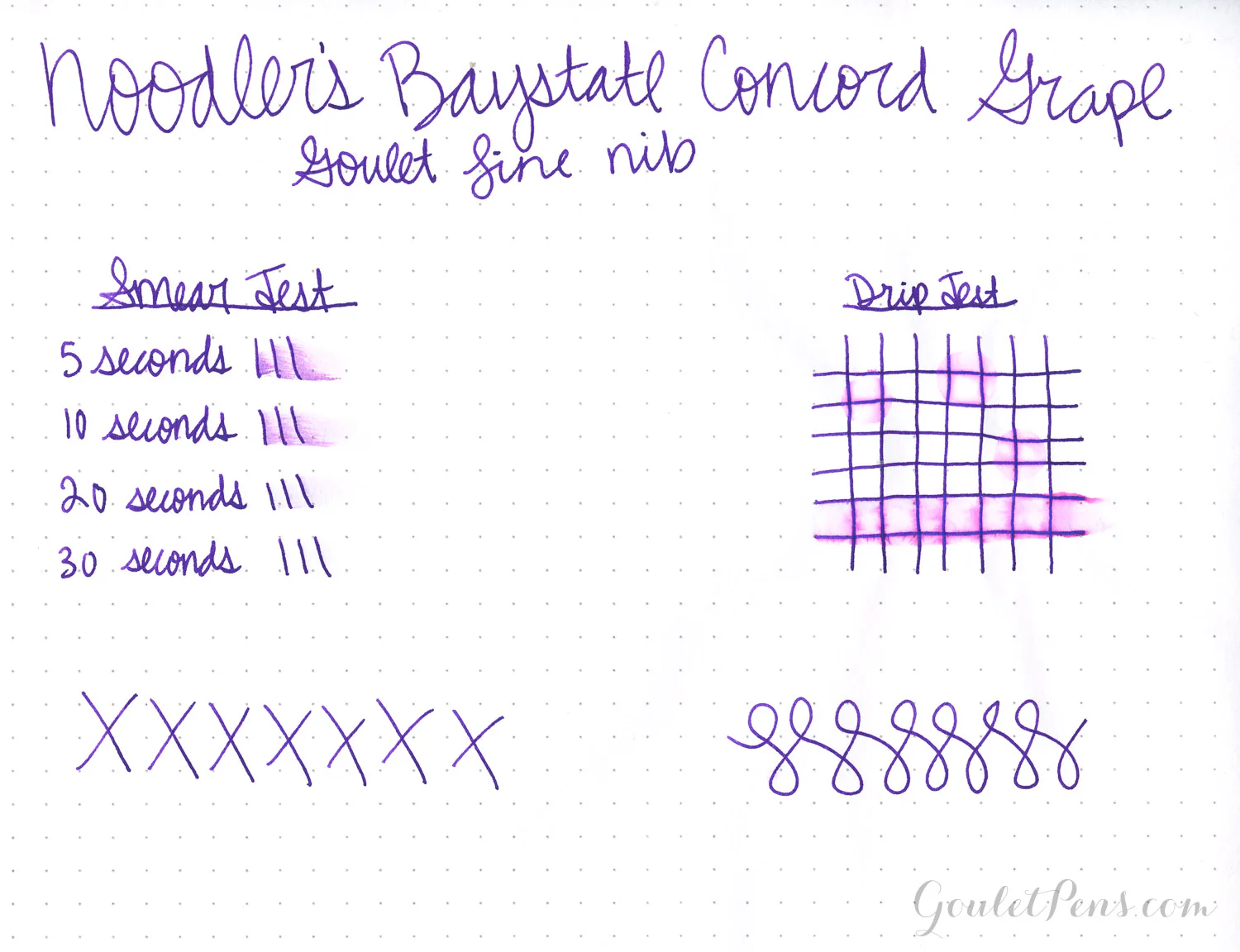 Noodler's Baystate Concord Grape - Ink Sample - Image 3