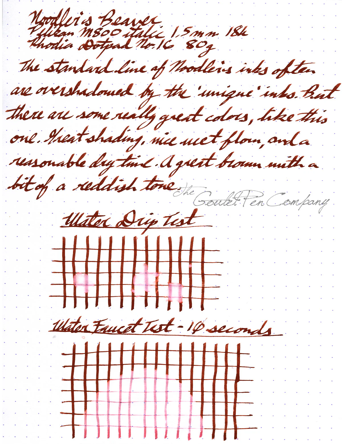 Noodler's Beaver - Ink Sample - Image 3