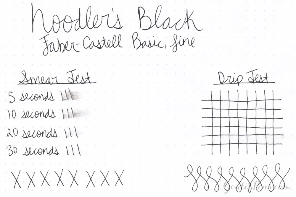 Noodler's Black - Ink Sample - Image 3