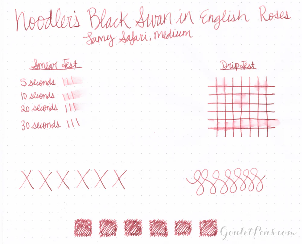 Noodler's Black Swan in English Roses - 3oz Bottled Ink - Image 3