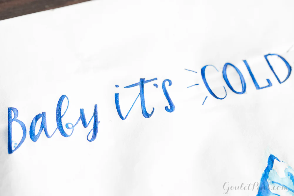 Noodler's Blue - Ink Sample - Image 4