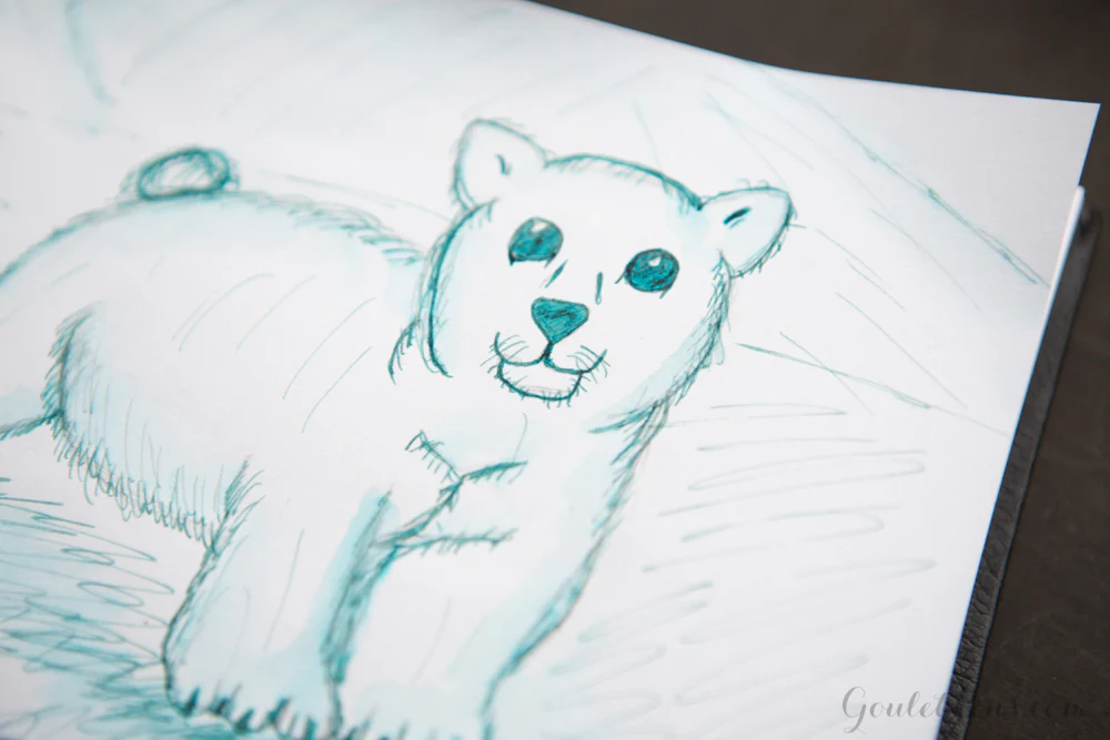 Noodler's Blue Nose Bear - Ink Sample - Image 5