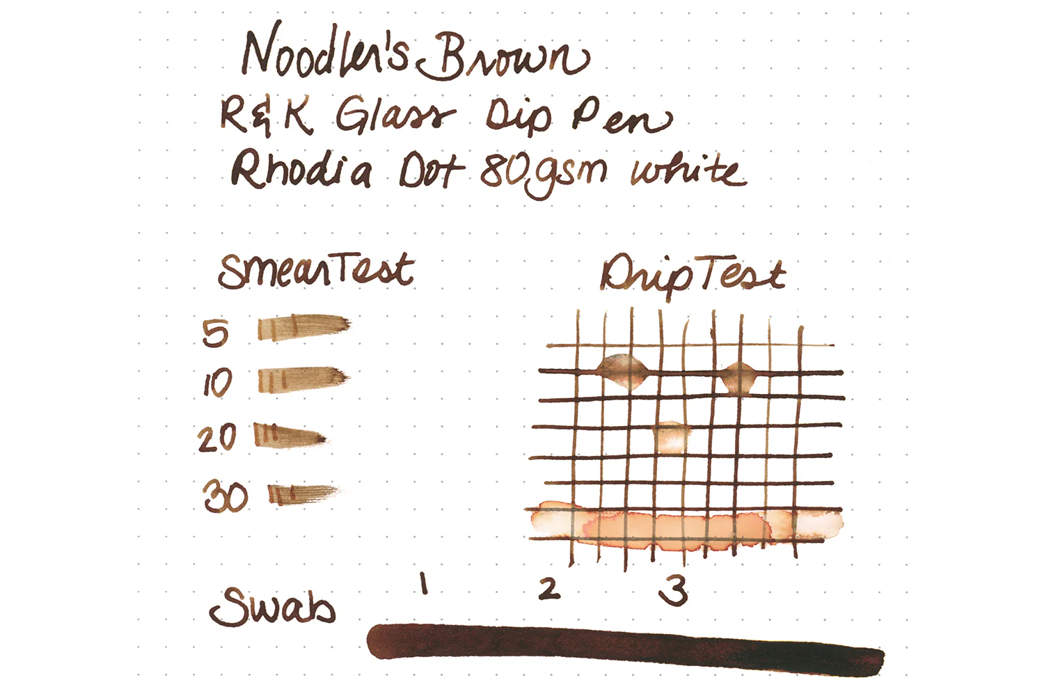 Noodler's Brown - Ink Sample - Image 2
