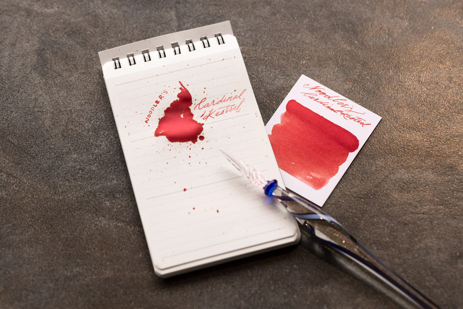 Noodler's Cardinal Kestrel - Ink Sample - Image 2