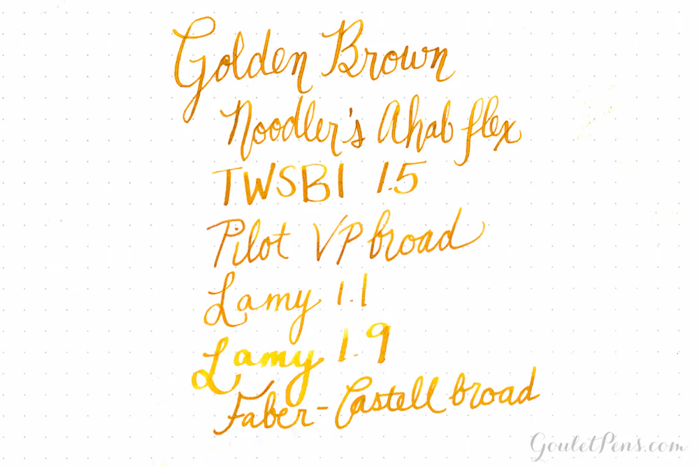 Noodler's Golden Brown - 3oz Bottled Ink - Image 6