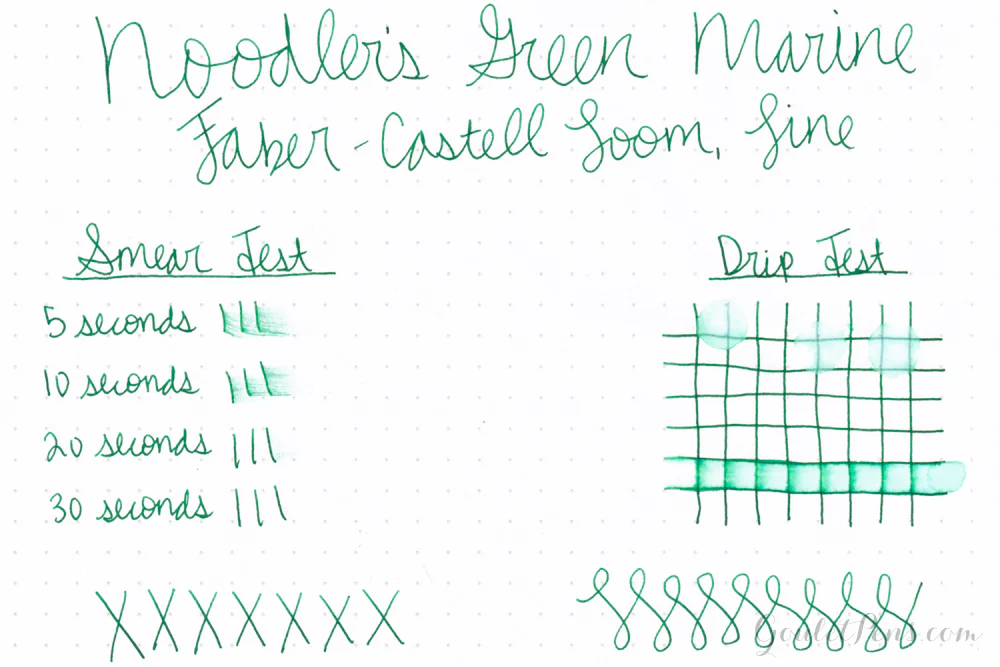 Noodler's Green Marine - 3oz Bottled Ink - Image 4