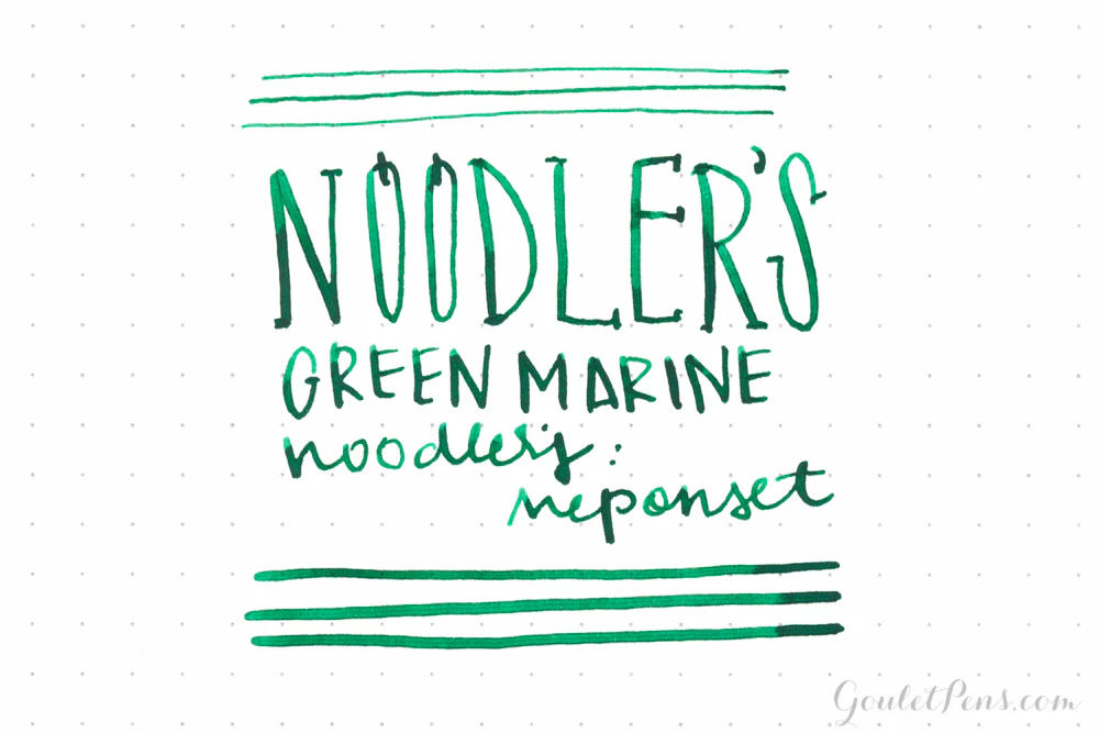 Noodler's Green Marine - Ink Sample - Image 3