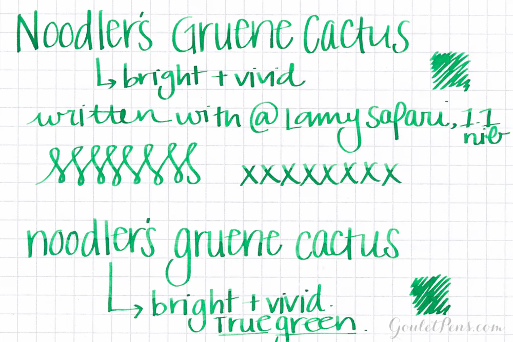 Noodler's Gruene Cactus - 3oz Bottled Ink - Image 2