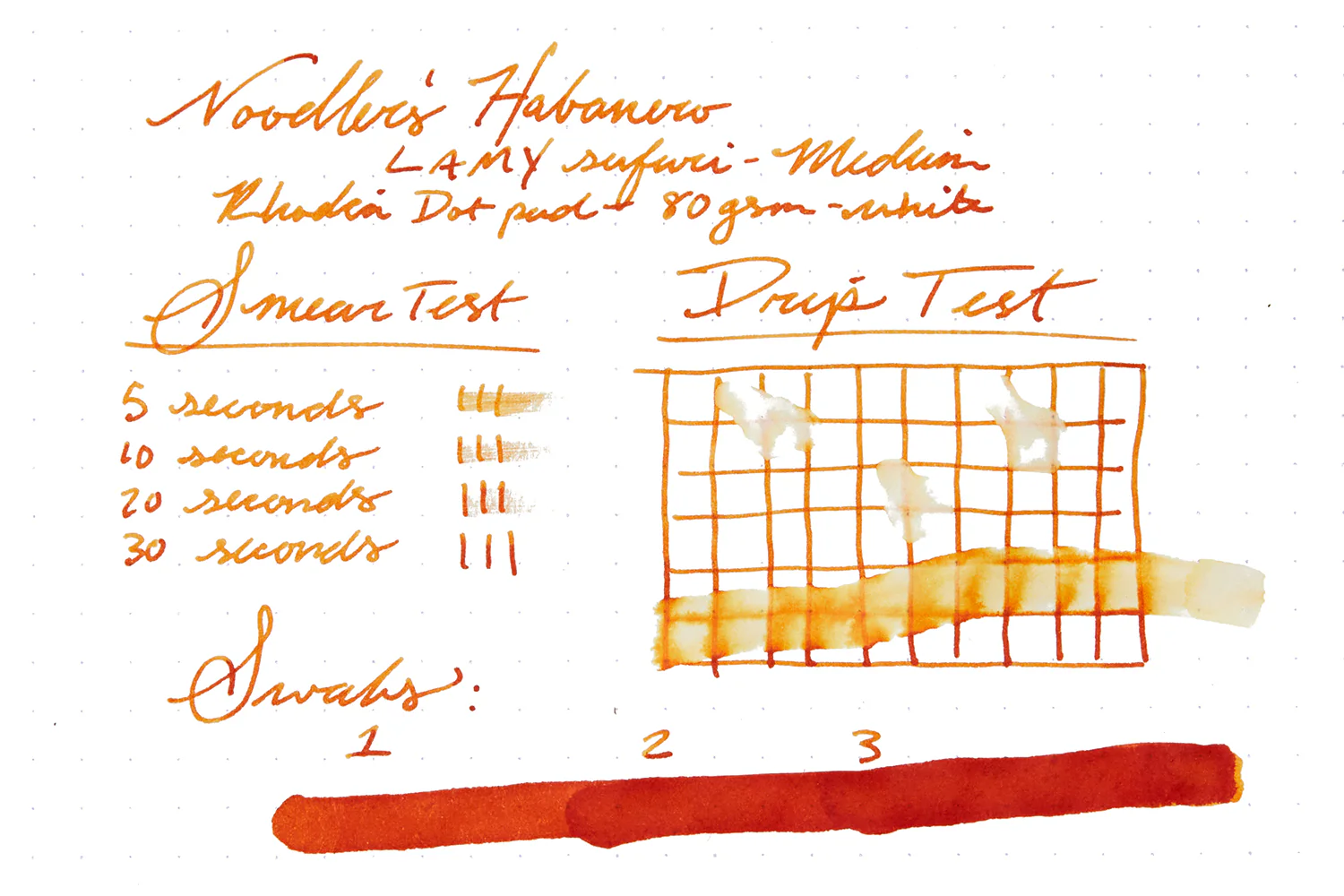 Noodler's Habanero - Ink Sample - Image 6