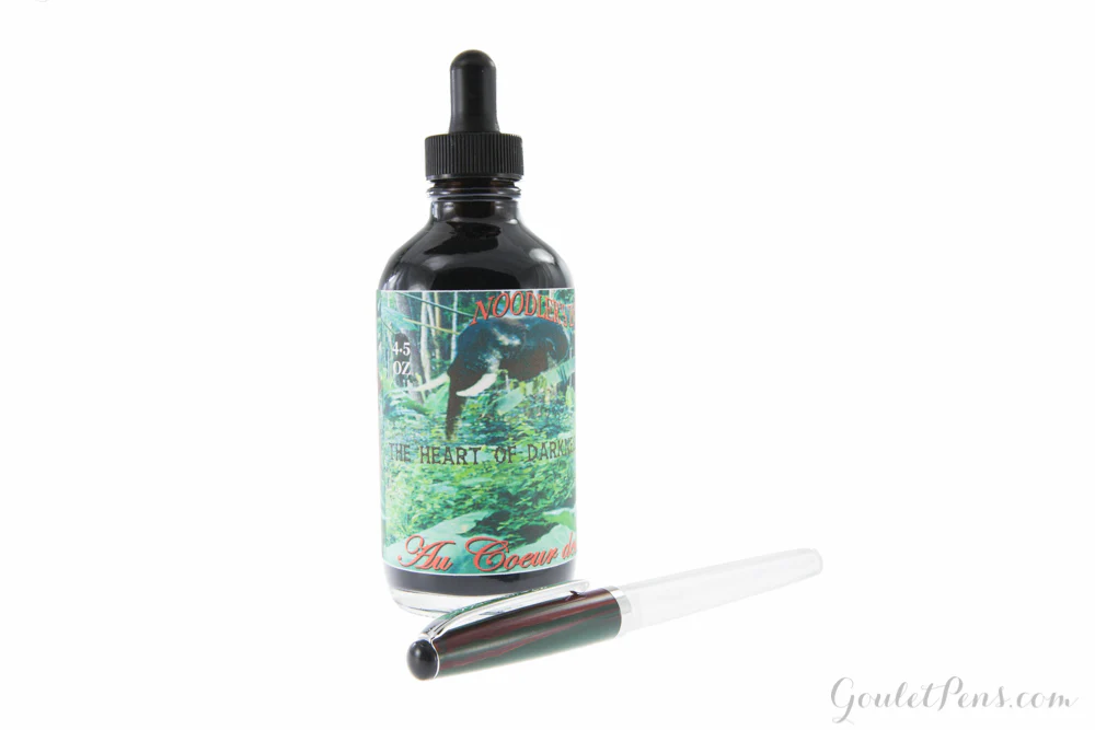 Noodler's Heart of Darkness - 4.5oz Bottled Ink with Free Charlie Pen - Image 2