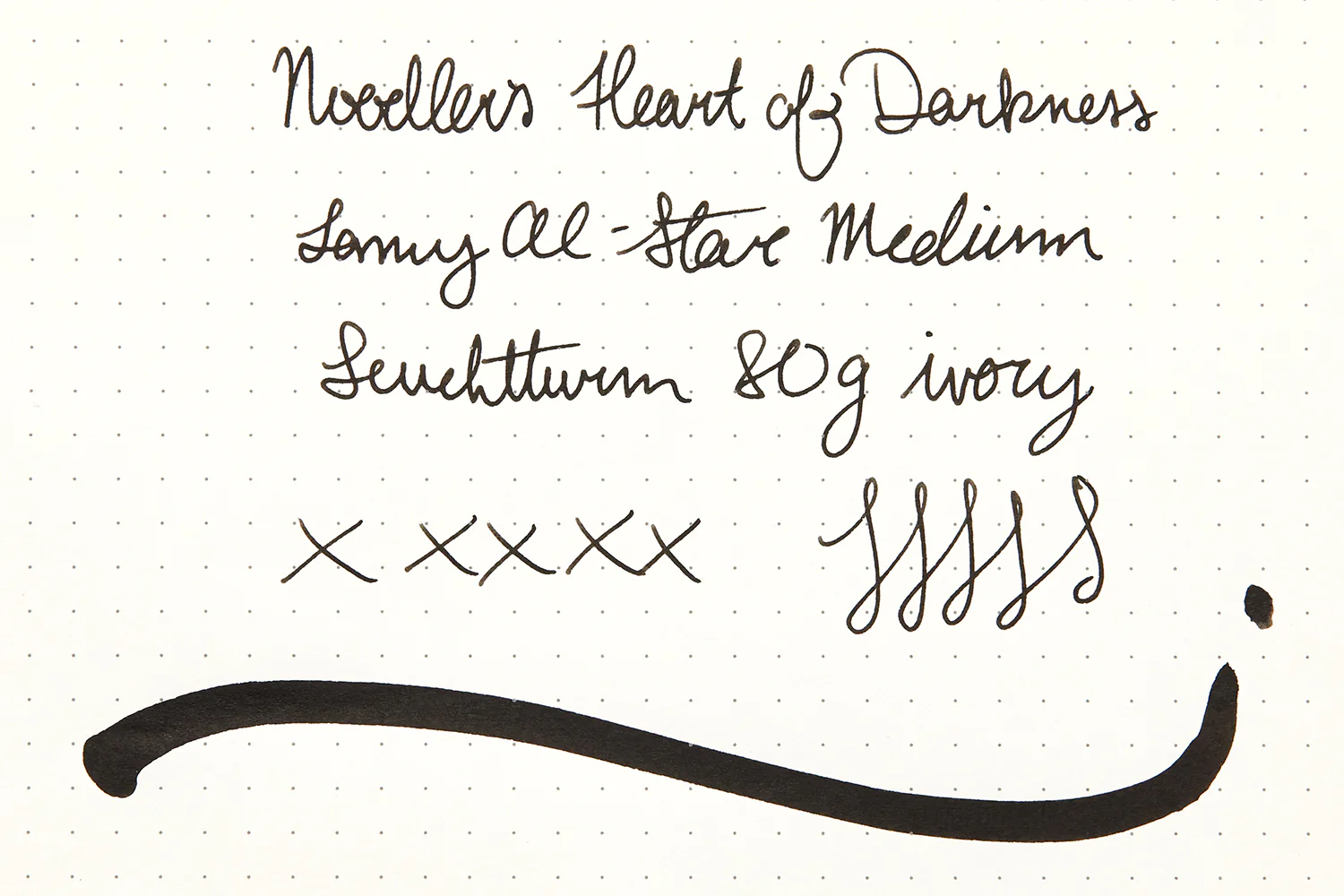 Noodler's Heart of Darkness - Ink Sample - Image 8
