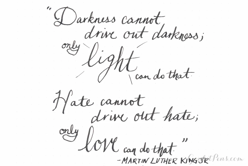 Noodler's Heart of Darkness - Ink Sample - Image 12