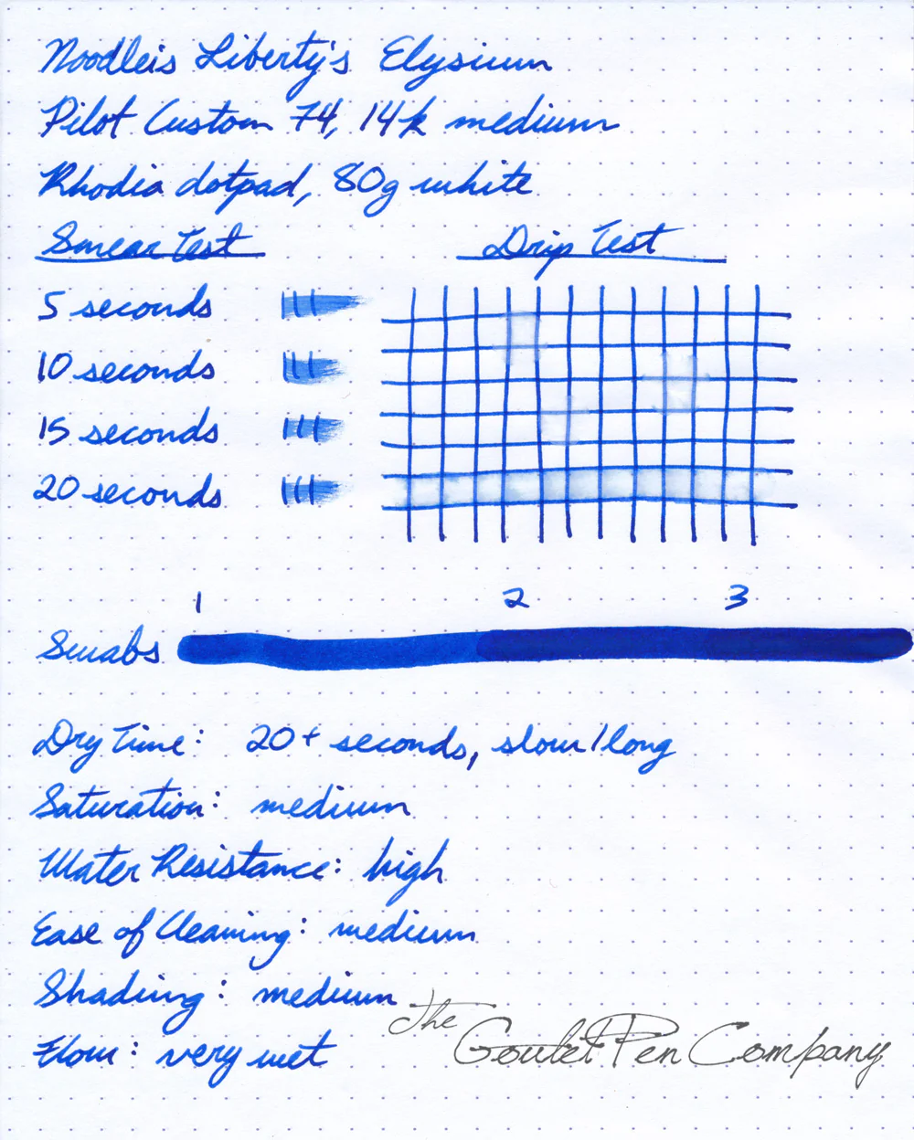 Noodler's Liberty's Elysium - Ink Sample - Image 9