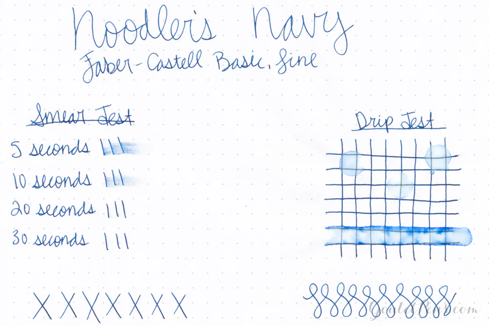 Noodler's Navy - Ink Sample - Image 7