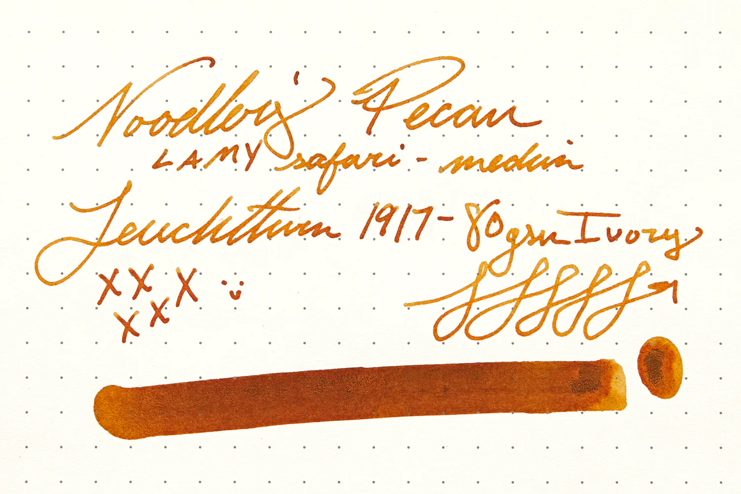 Noodler's Pecan - Ink Sample - Image 8