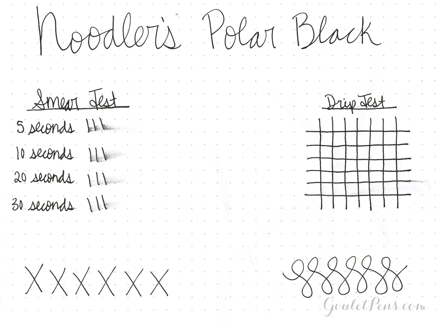 Noodler's Polar Black - Ink Sample - Image 2