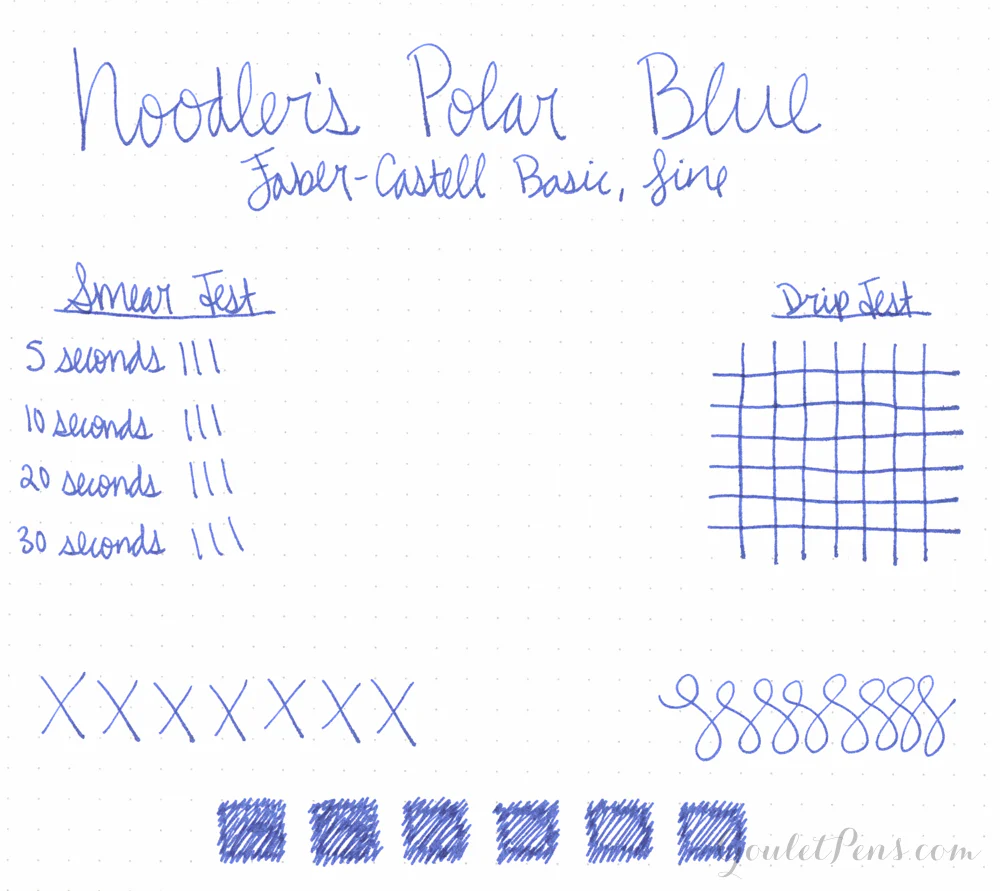 Noodler's Polar Blue - Ink Sample - Image 2