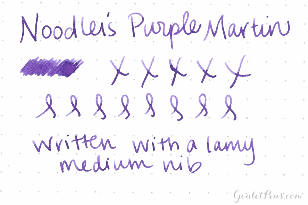 Noodler's Purple Martin - Ink Sample - Image 2