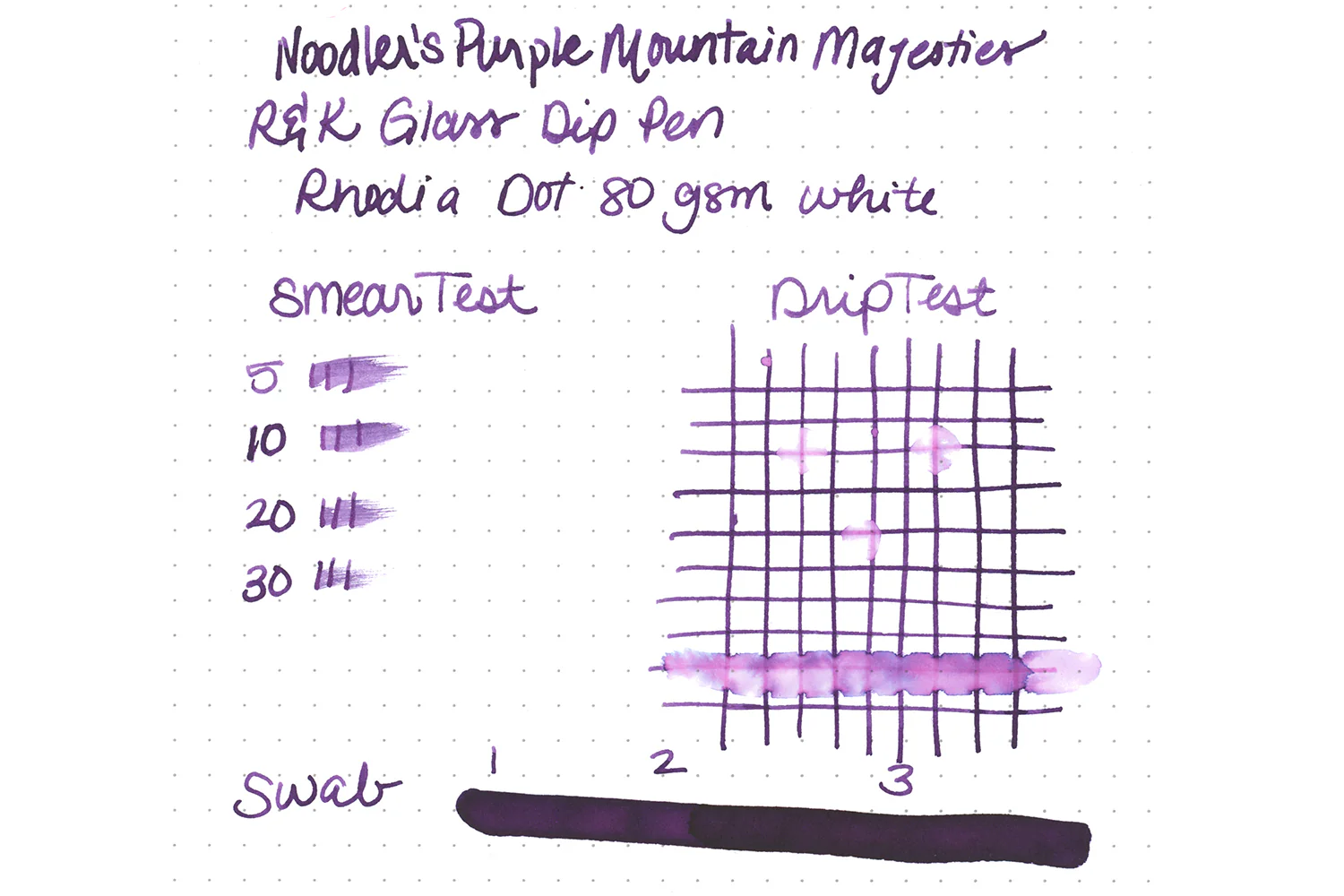 Noodler's Purple Mountain Majesties - 3oz Bottled Ink - Image 3