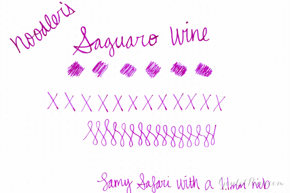 Noodler's Saguaro Wine - 3oz Bottled Ink - Image 7