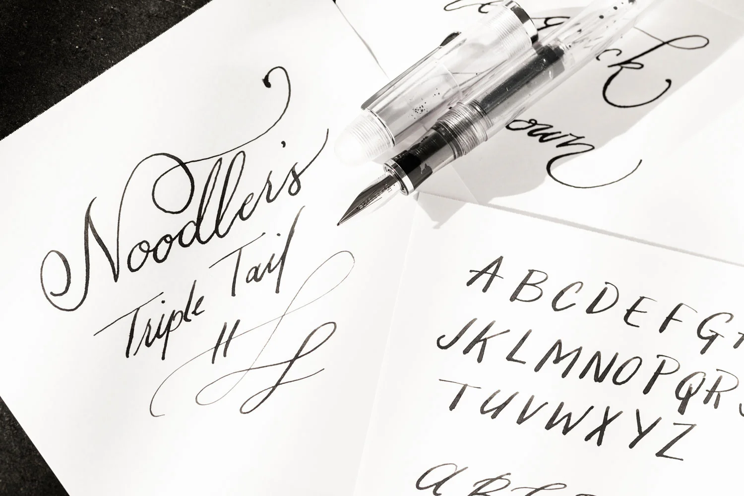 Noodler's Triple Tail Flex Fountain Pen - Clear - Image 11