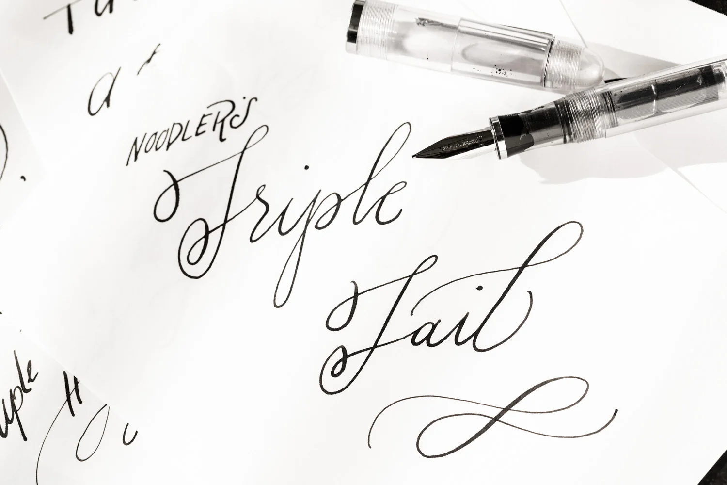 Noodler's Triple Tail Flex Fountain Pen - Clear - Image 14