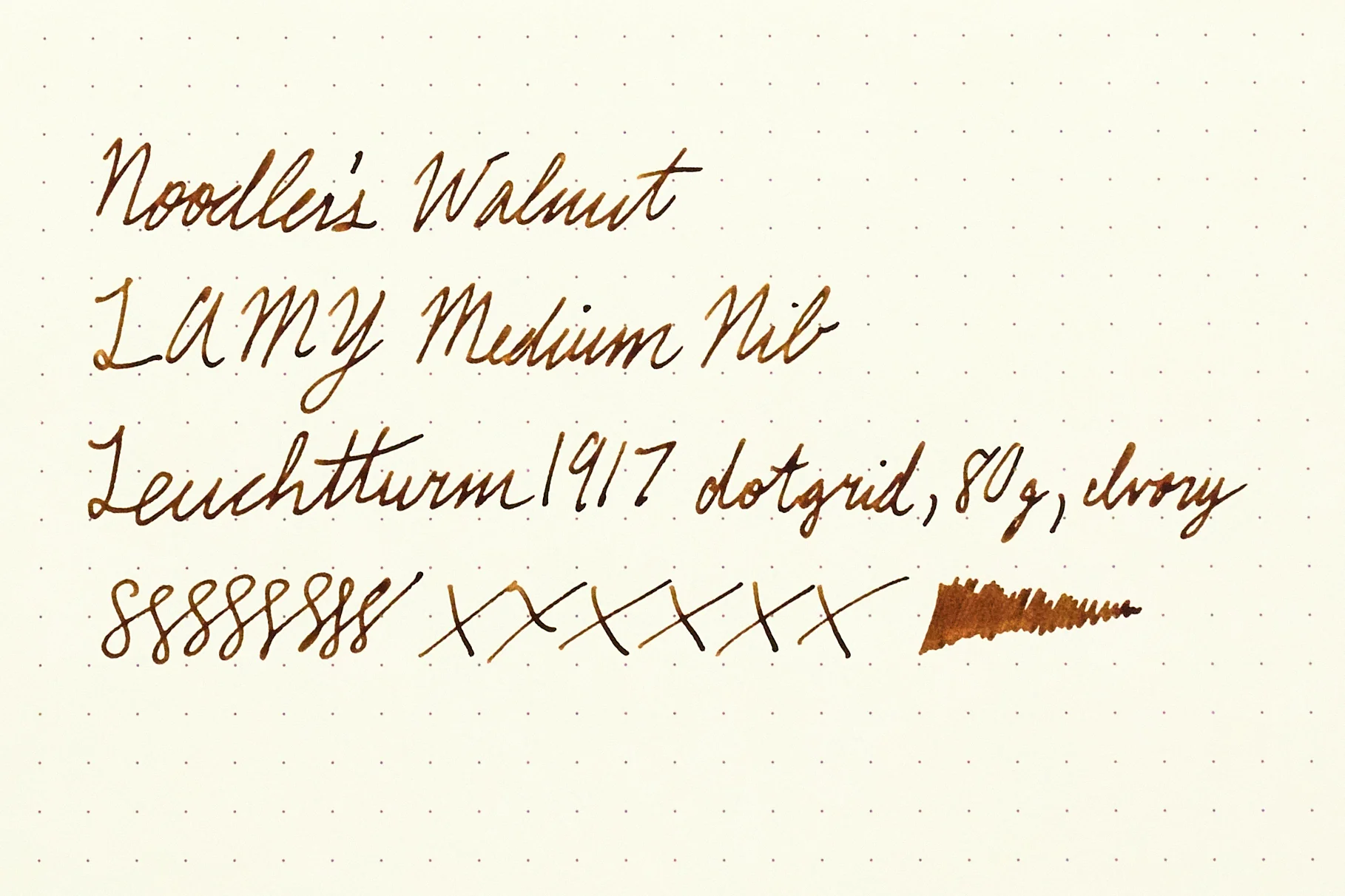 Noodler's Walnut - Ink Sample - Image 8