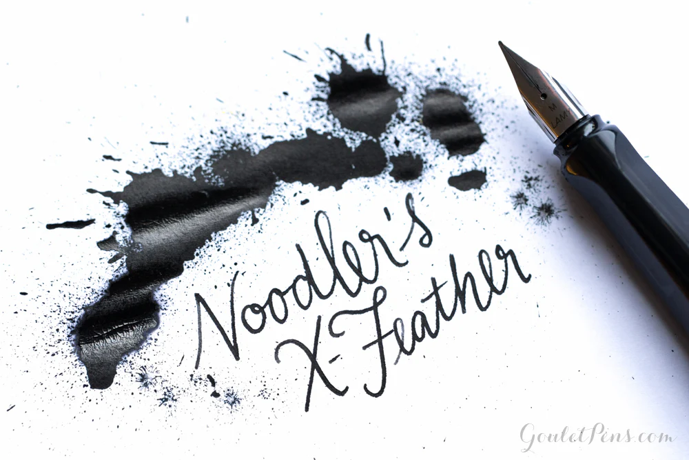 Noodler's X-Feather Black - 4.5oz Bottled Ink with Free Charlie Pen - Image 2