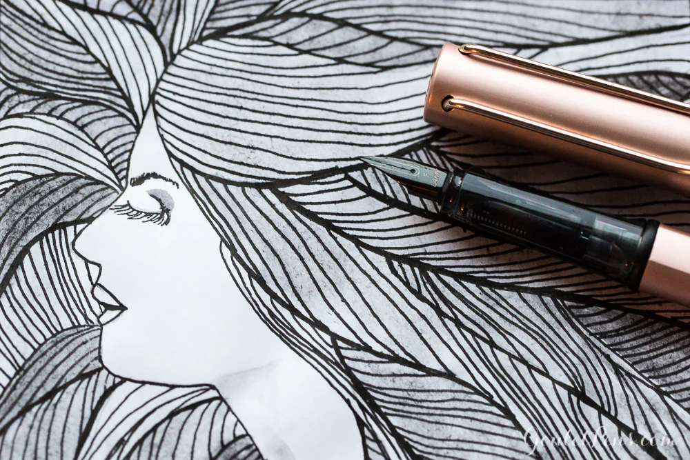 Noodler's X-Feather Black - Ink Sample - Image 7