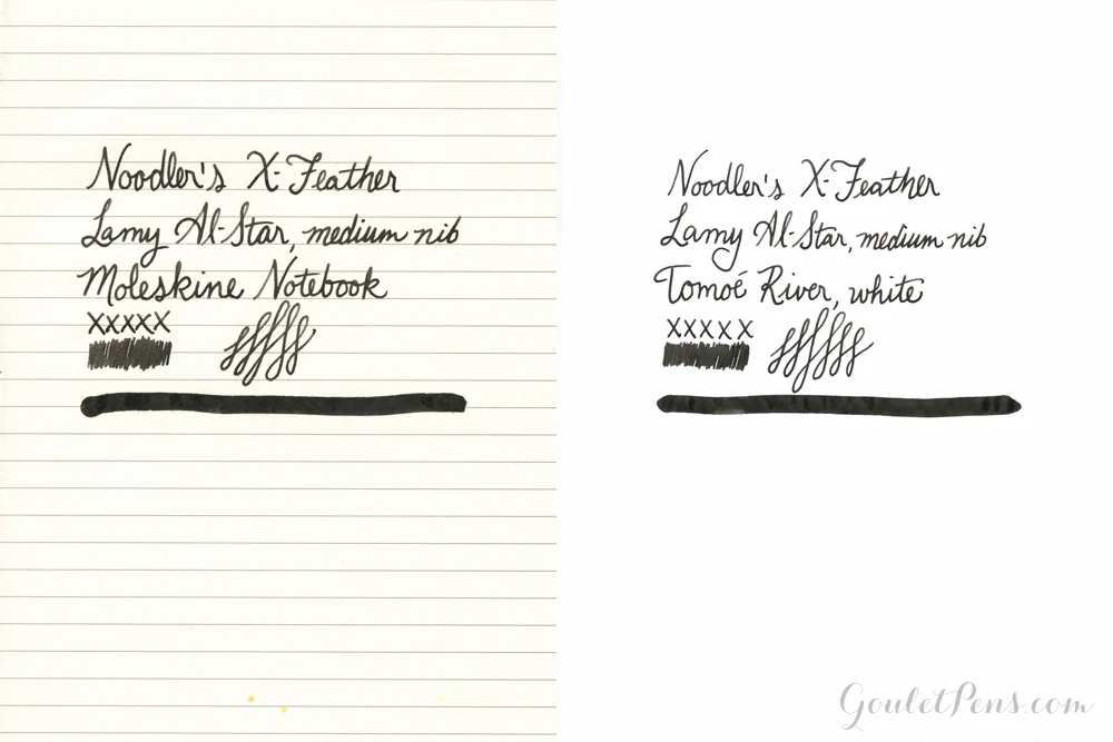 Noodler's X-Feather Black - Ink Sample - Image 8