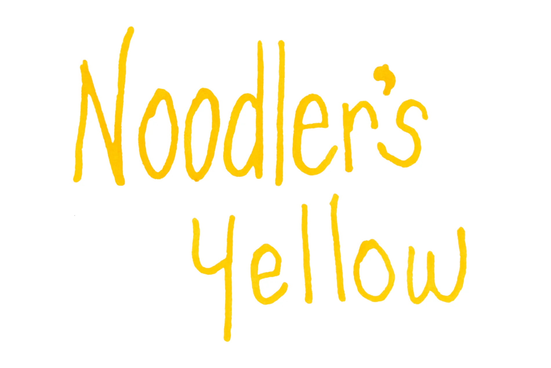 Noodler's Yellow - Ink Sample - Image 3